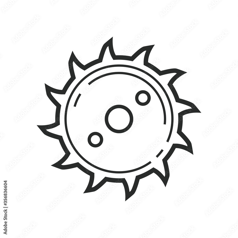 saw blade icon vector design illustration saw blade icon vector design illustration
