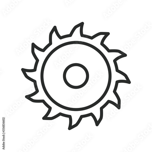 saw blade icon vector design illustration