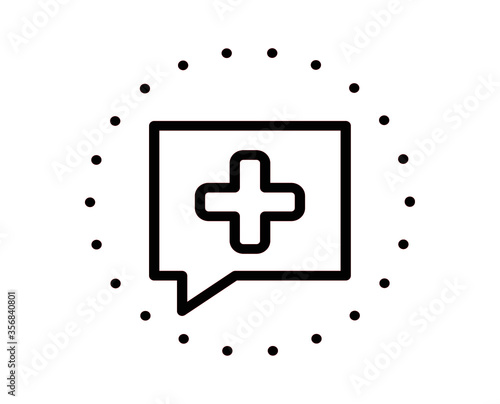 medical advice icon vector for web apps