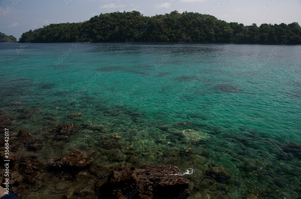 Fototapeta premium Beautiful view of Iboih Beach, Sabang, Aceh, Indonesia.