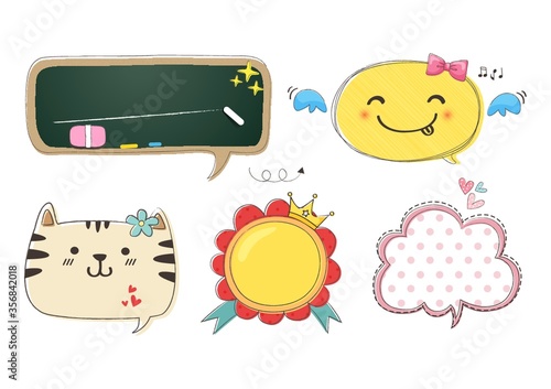 assorted speech bubbles