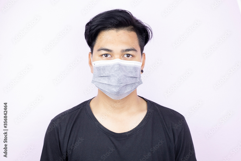 Health, safety and pandemic concepts - Men with masks, medical masks to protect against viruses. Health, safety and pandemic concepts - Men with masks, medical masks to protect against viruses.