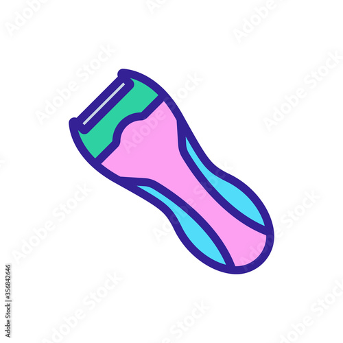 epilator smooth skin device icon vector. epilator smooth skin device sign. isolated color symbol illustration
