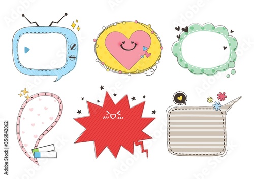 assorted speech bubbles