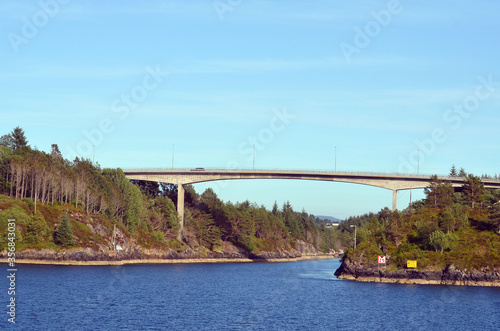 Tourism vacation and travel. On the board of Flam - Bergen ferry. Sognefjord, Norway, Scandinavia. © Sergey Kamshylin