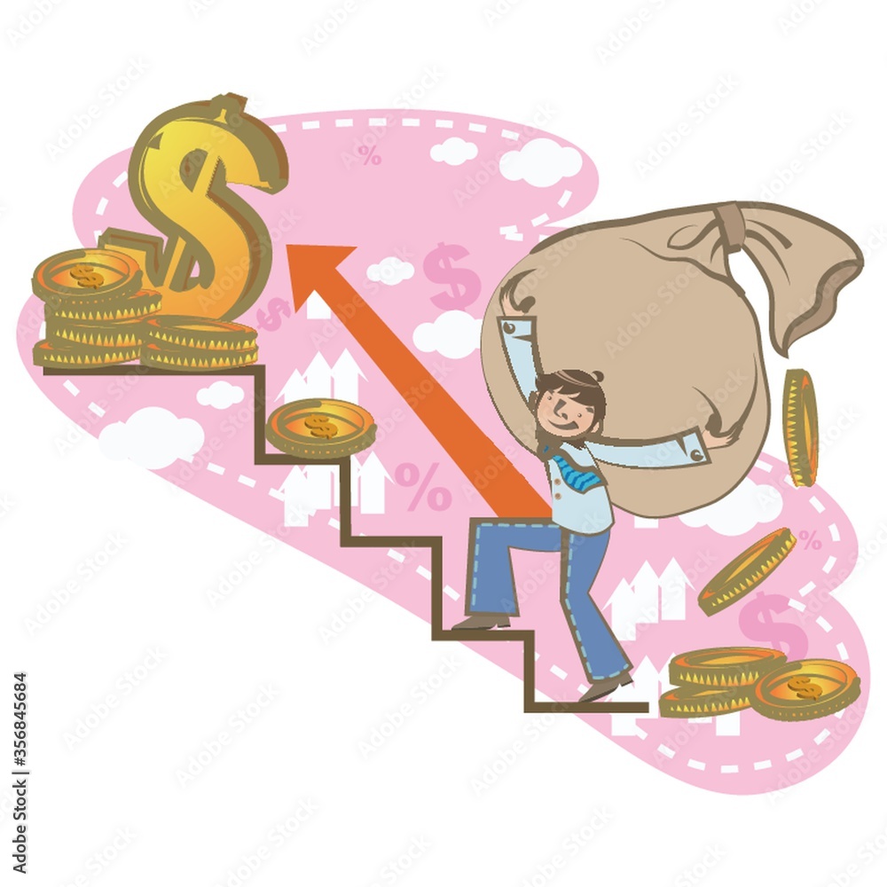 businessman lifting bag with money businessman lifting bag with money