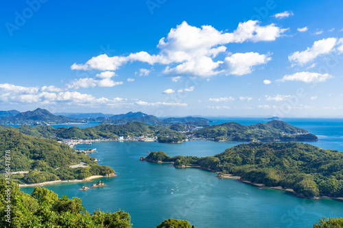 Cuadro en lienzo しまなみ街道沿いの瀬戸内海と島々