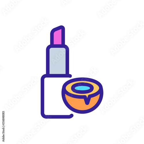 coconate pomade icon vector. coconate pomade sign. isolated color symbol illustration