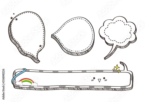 assorted speech bubbles