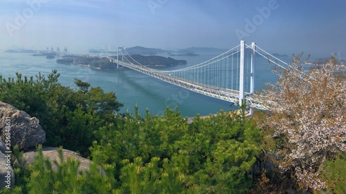 29 May 2020 Kurashiki, Japan. View of Set-Ohashi Bridge