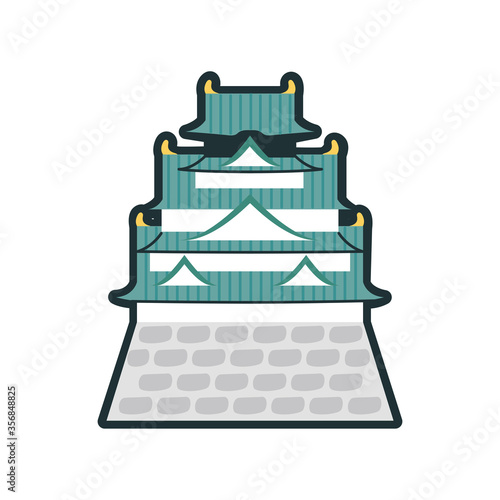 大阪名所の城のイメージアイコン。