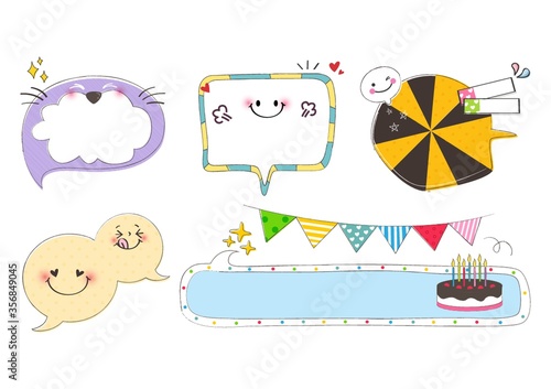 assorted speech bubbles