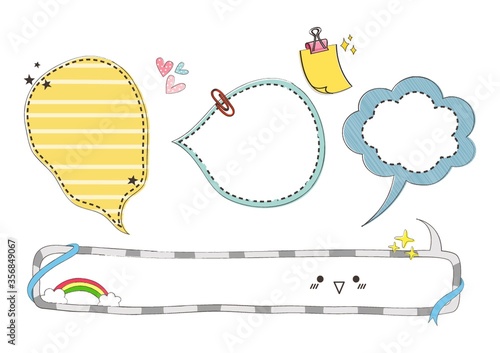 assorted speech bubbles
