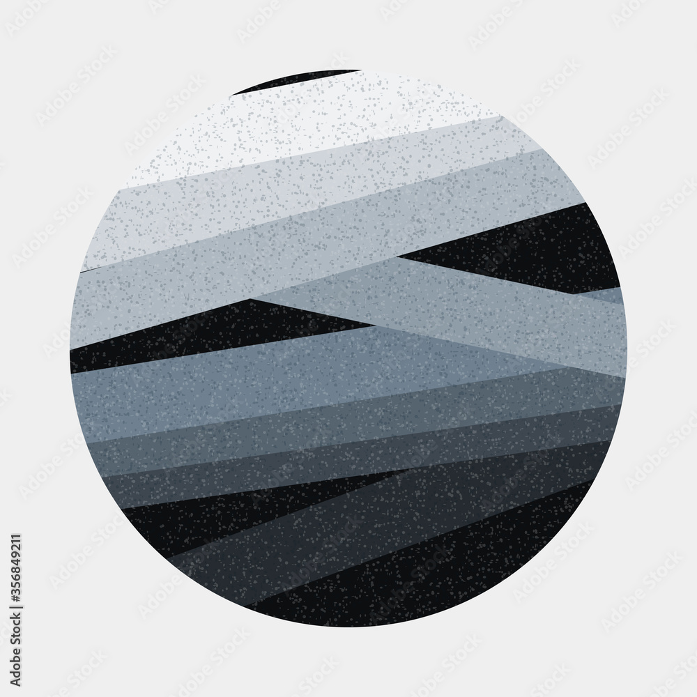 Crossing lines generativeart style colorful logo illustration Crossing lines generativeart style colorful logo illustration