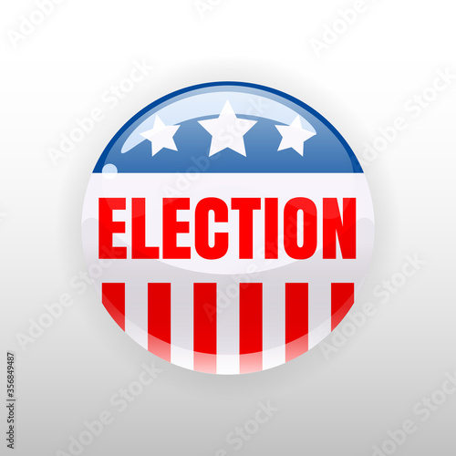 Election Vote United States of America button election, badge