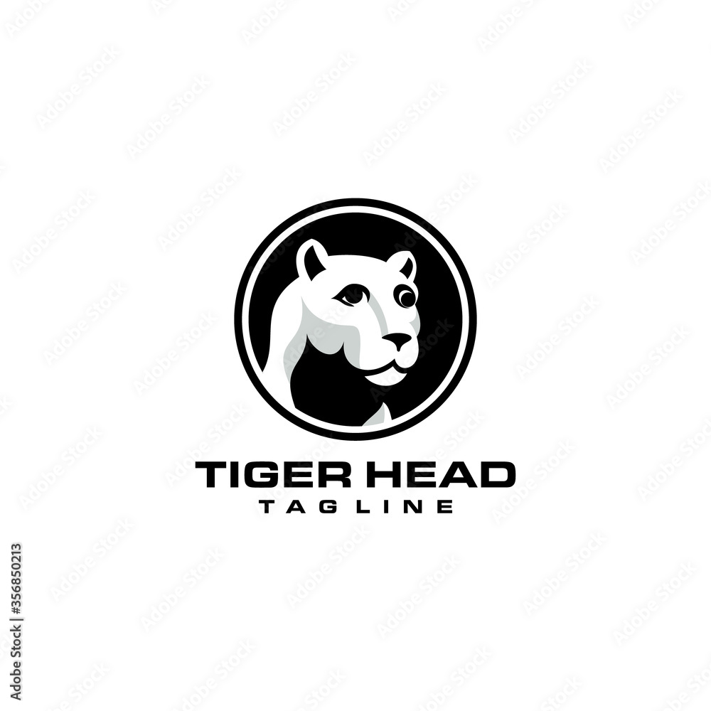 tiger head vector logo