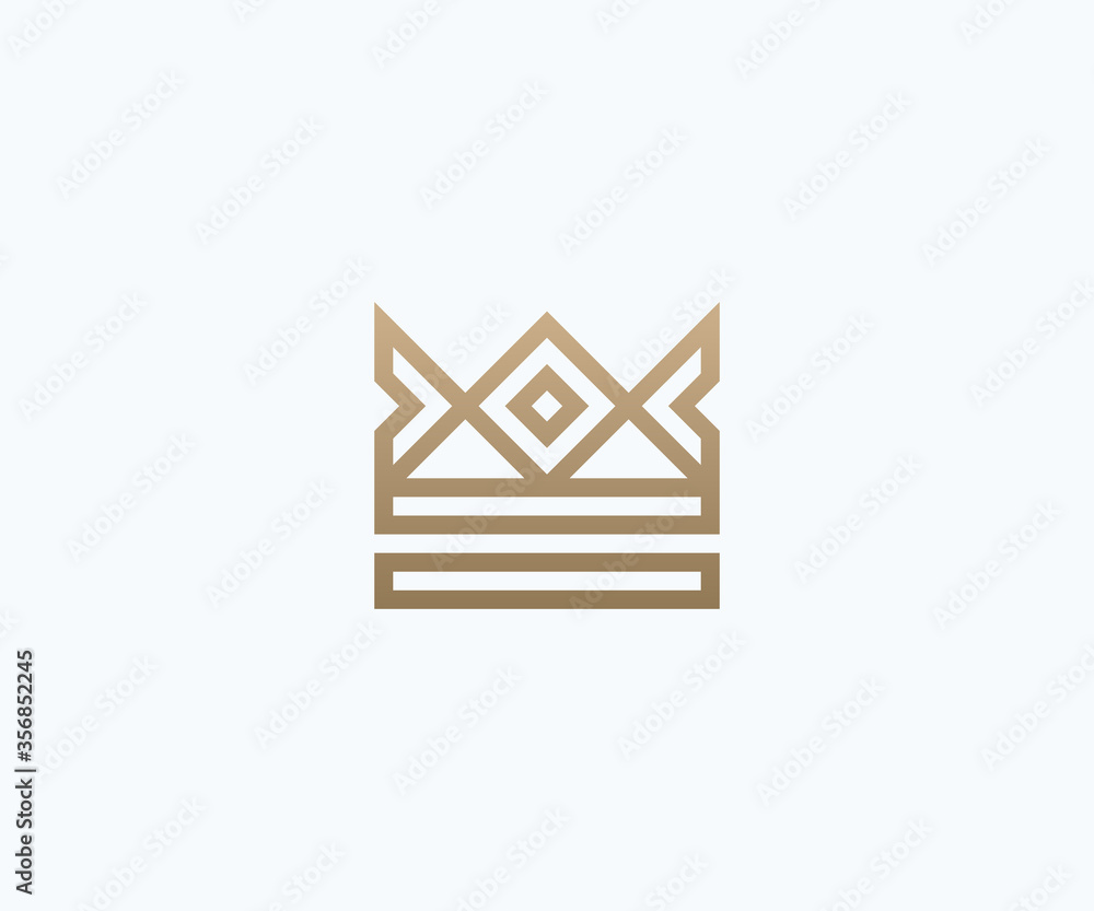Crown logo design template vector Crown logo design template vector