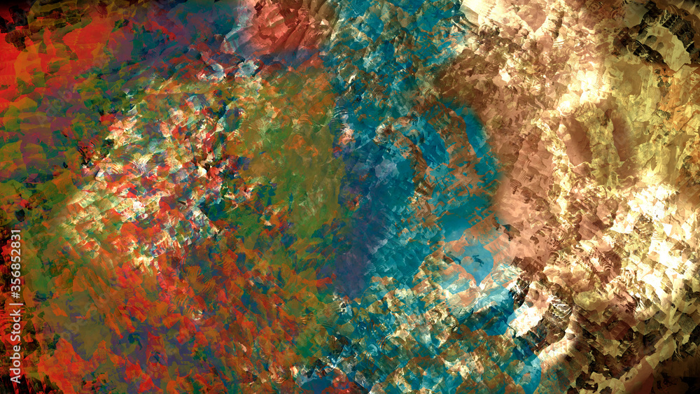 Naklejka premium Abstract digital painting textured background