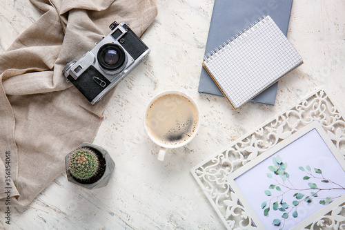 Flat lay composition with c...