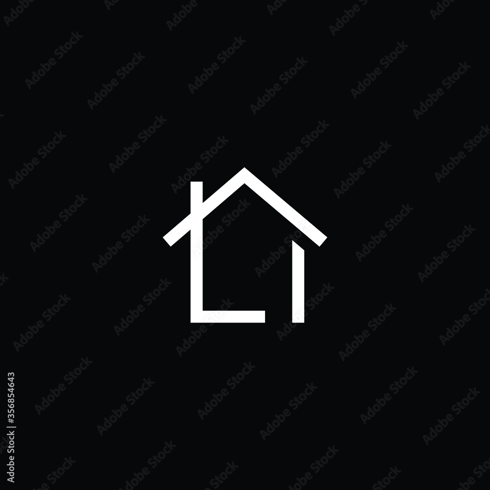 Logo design of L LL in vector logo for construction, home, real estate, building, property. Minimal awesome trendy professional logo design template on black background. Logo design of L LL in vector logo for construction, home, real estate, building, property. Minimal awesome trendy professional logo design template on black background.