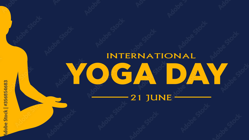 International Yoga Day banner, brochure and poster design. June 21st