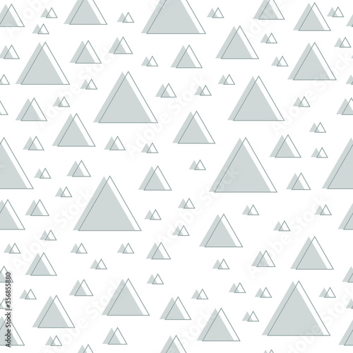 Abstract seamless pattern. Triangle geometric design. Vector illustration