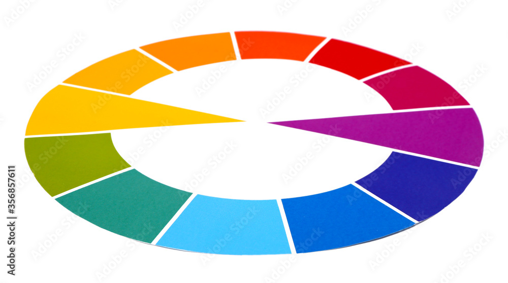 Obraz premium Color palette on white background