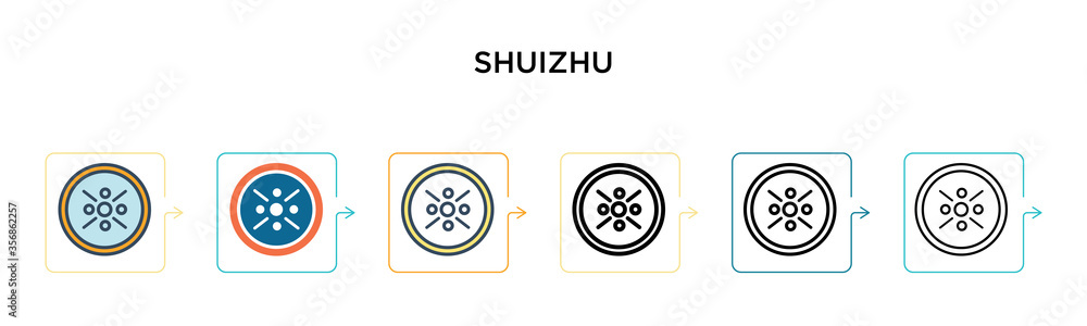 Shuizhu vector icon in 6 different modern styles. Black, two colored shuizhu icons designed in filled, outline, line and stroke style. Vector illustration can be used for web, mobile, ui Shuizhu vector icon in 6 different modern styles. Black, two colored shuizhu icons designed in filled, outline, line and stroke style. Vector illustration can be used for web, mobile, ui