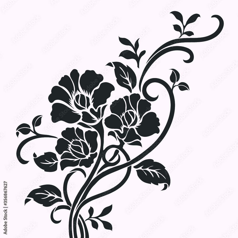 Flower motif design Flower motif design