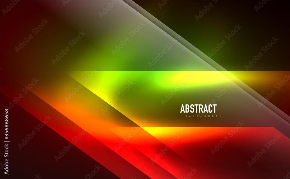 Dynamic neon shiny abstract background. Trendy abstract layout template for business or technology presentation, internet poster or web brochure cover, wallpaper Dynamic neon shiny abstract background. Trendy abstract layout template for business or technology presentation, internet poster or web brochure cover, wallpaper