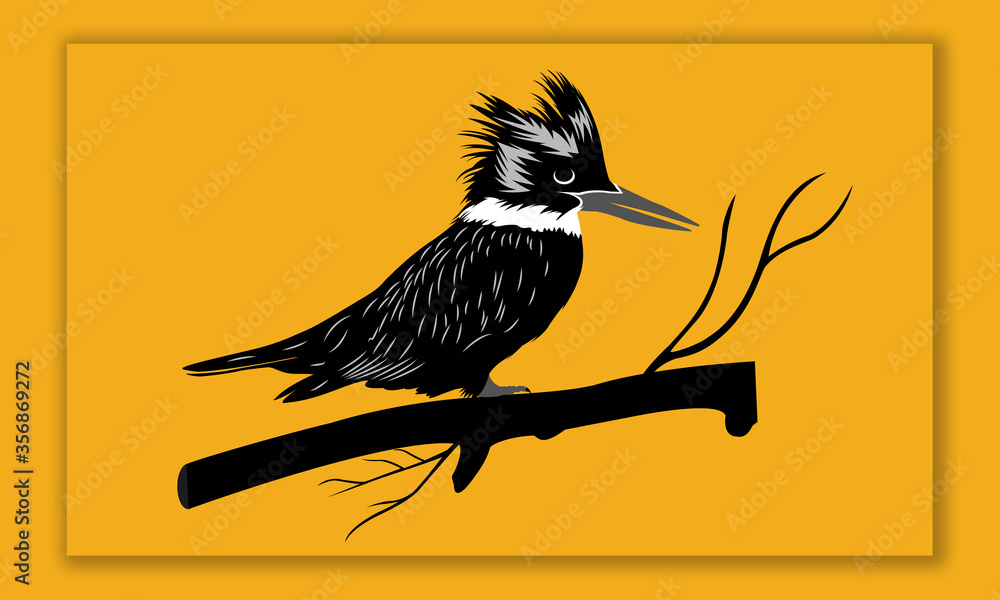 Fototapeta premium Bird stencil vector design - Bird vector