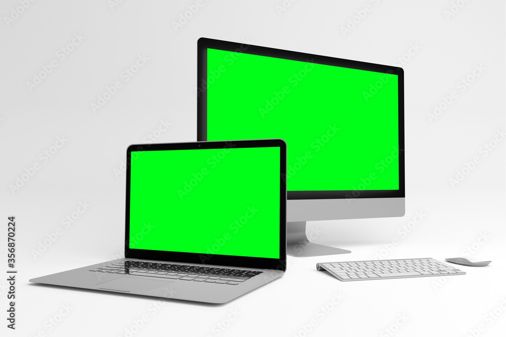 Mock up of device - 3d rendering Mock up of device - 3d rendering