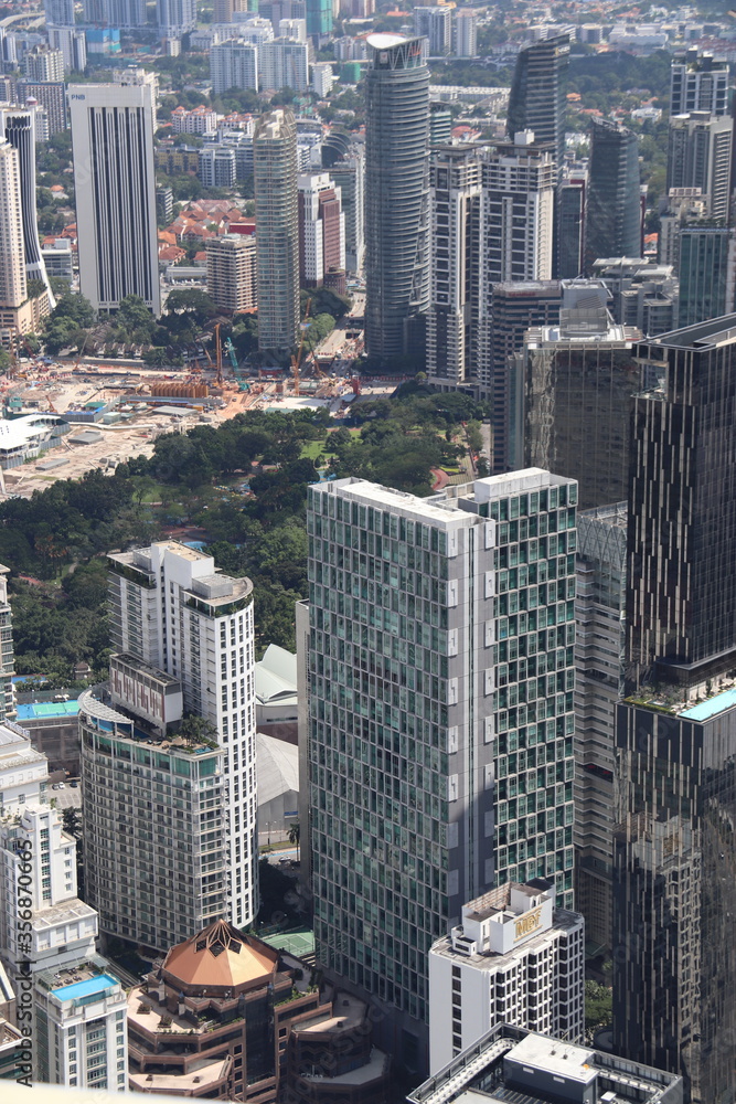 Fototapeta premium Panorama urbain à Kuala Lumpur, Malaisie