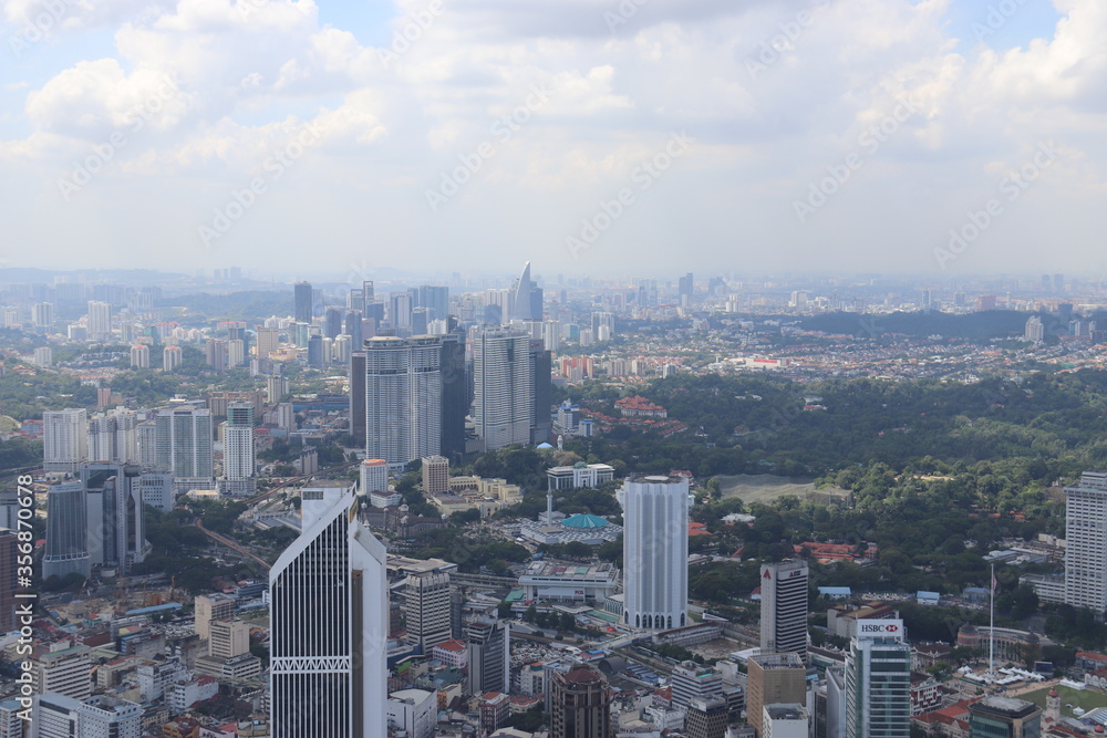 Panorama urbain à Kuala Lumpur, Malaisie