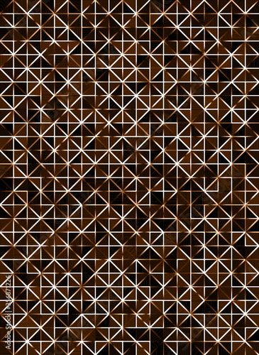 Old paper triangles texture dark background