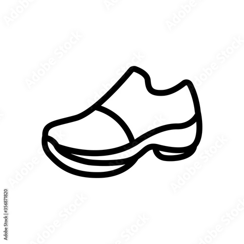 running boot icon vector. running boot sign. isolated contour symbol illustration