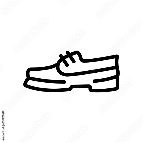 hiking boot icon vector. hiking boot sign. isolated contour symbol illustration