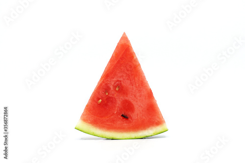 Watermelon of various shapes in white background