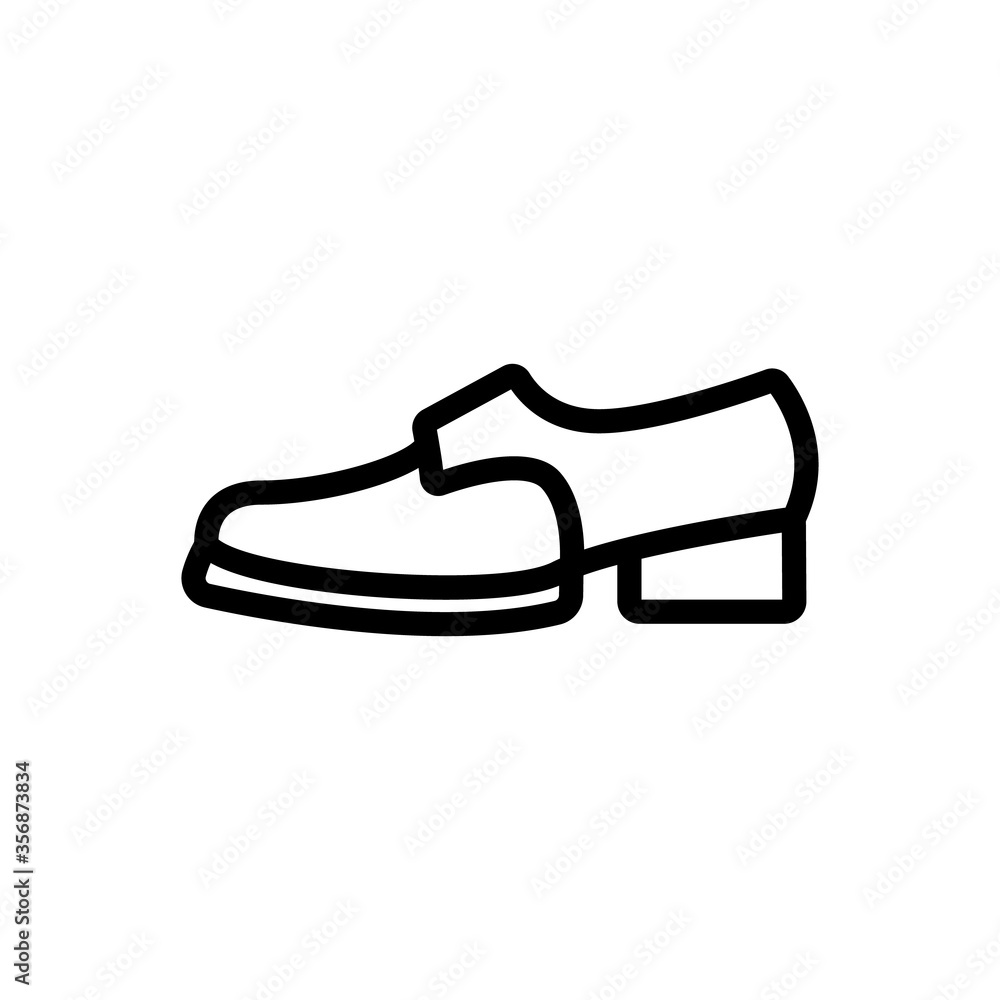 brogue shoe icon vector. brogue shoe sign. isolated contour symbol illustration brogue shoe icon vector. brogue shoe sign. isolated contour symbol illustration