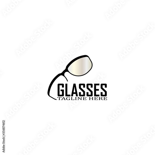 Glasses symbol vector icon design template
