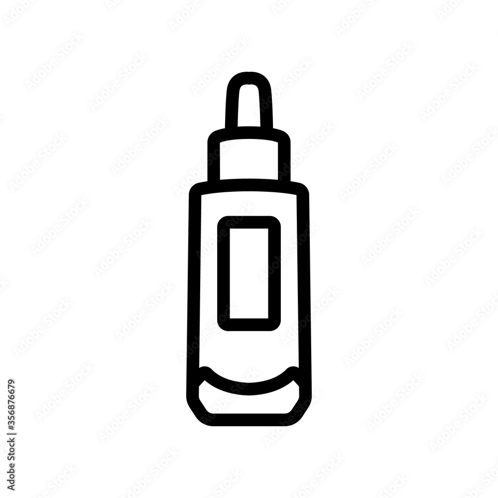vitamin serum icon vector. vitamin serum sign. isolated contour symbol illustration vitamin serum icon vector. vitamin serum sign. isolated contour symbol illustration