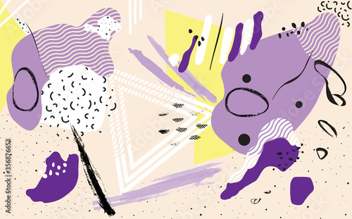 Universal Abstract Background texture. Collage. Vector illustration. Backdrop...