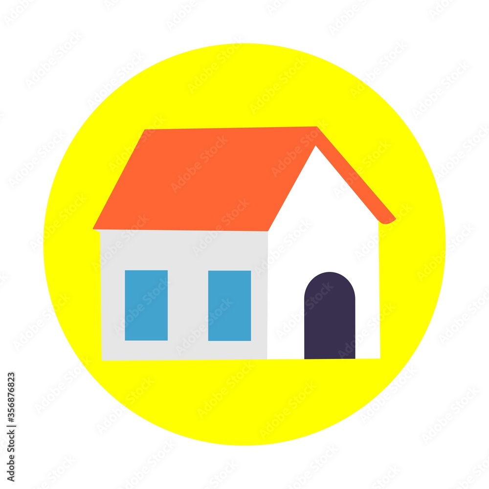 house icon essential on white background