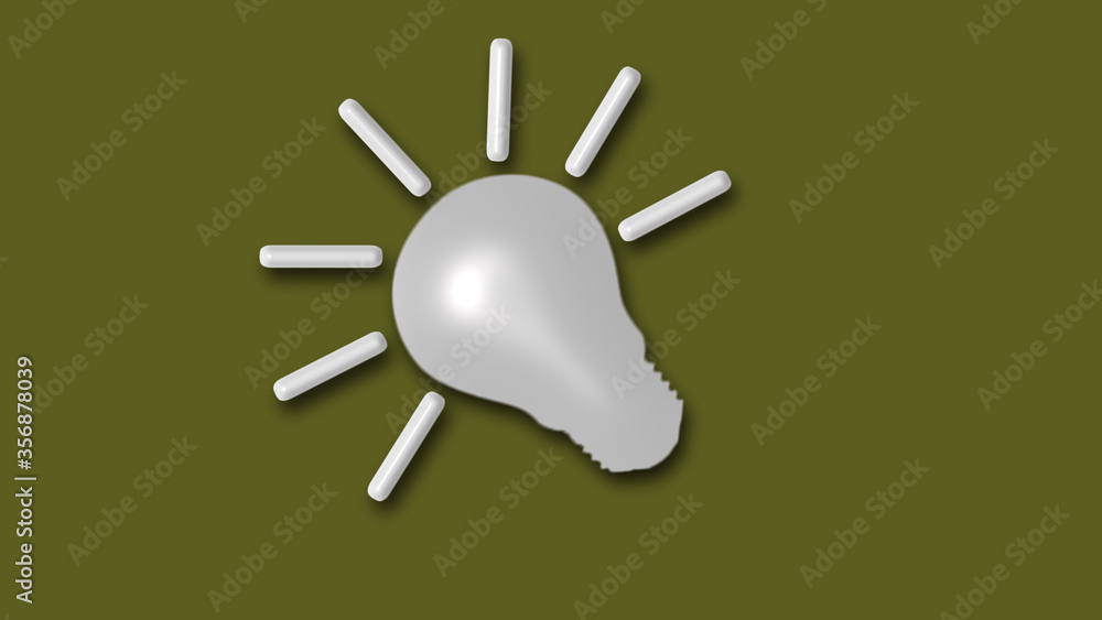 White 3d bulb icon on yellow dark background,idea bulb icon White 3d bulb icon on yellow dark background,idea bulb icon
