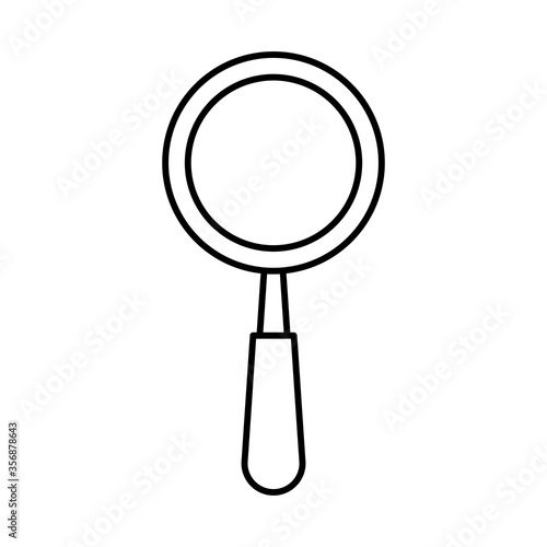 magnifying glass search isolated icon