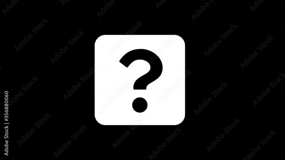 From the Glitch effect arises question square symbol. Then the TV turns off. Alpha channel Premultiplied - Matted with color black From the Glitch effect arises question square symbol. Then the TV turns off. Alpha channel Premultiplied - Matted with color black