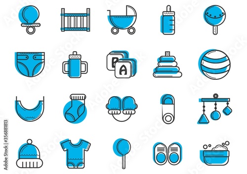 baby icon set