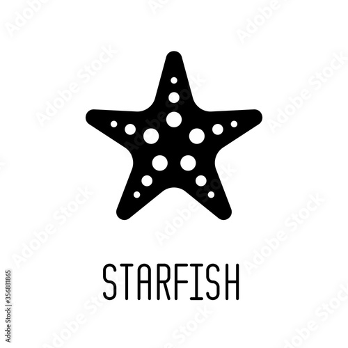 Starfish icon. Vector illus...