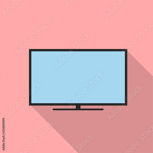 Television flat design. Vector illustration