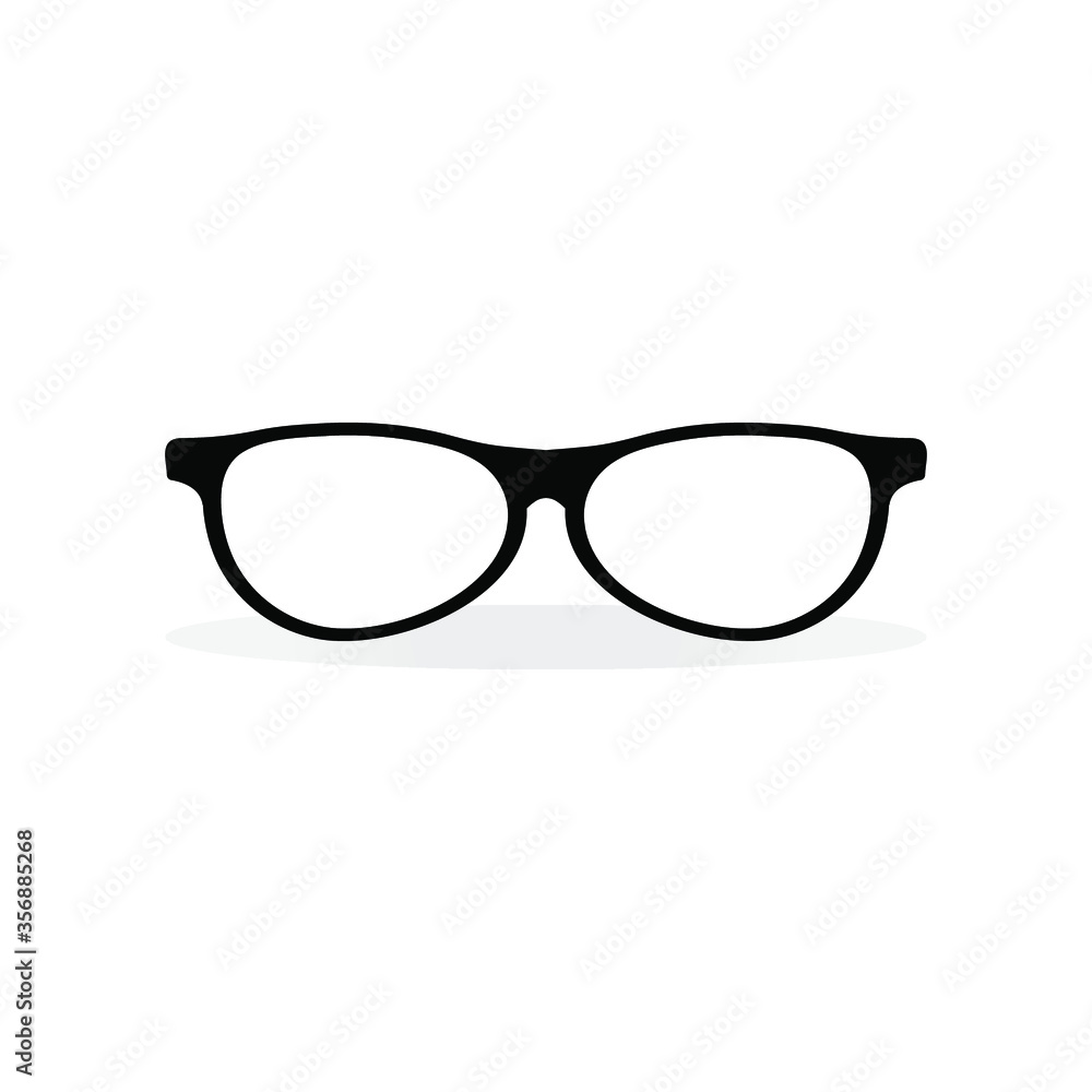glasses on white background glasses on white background